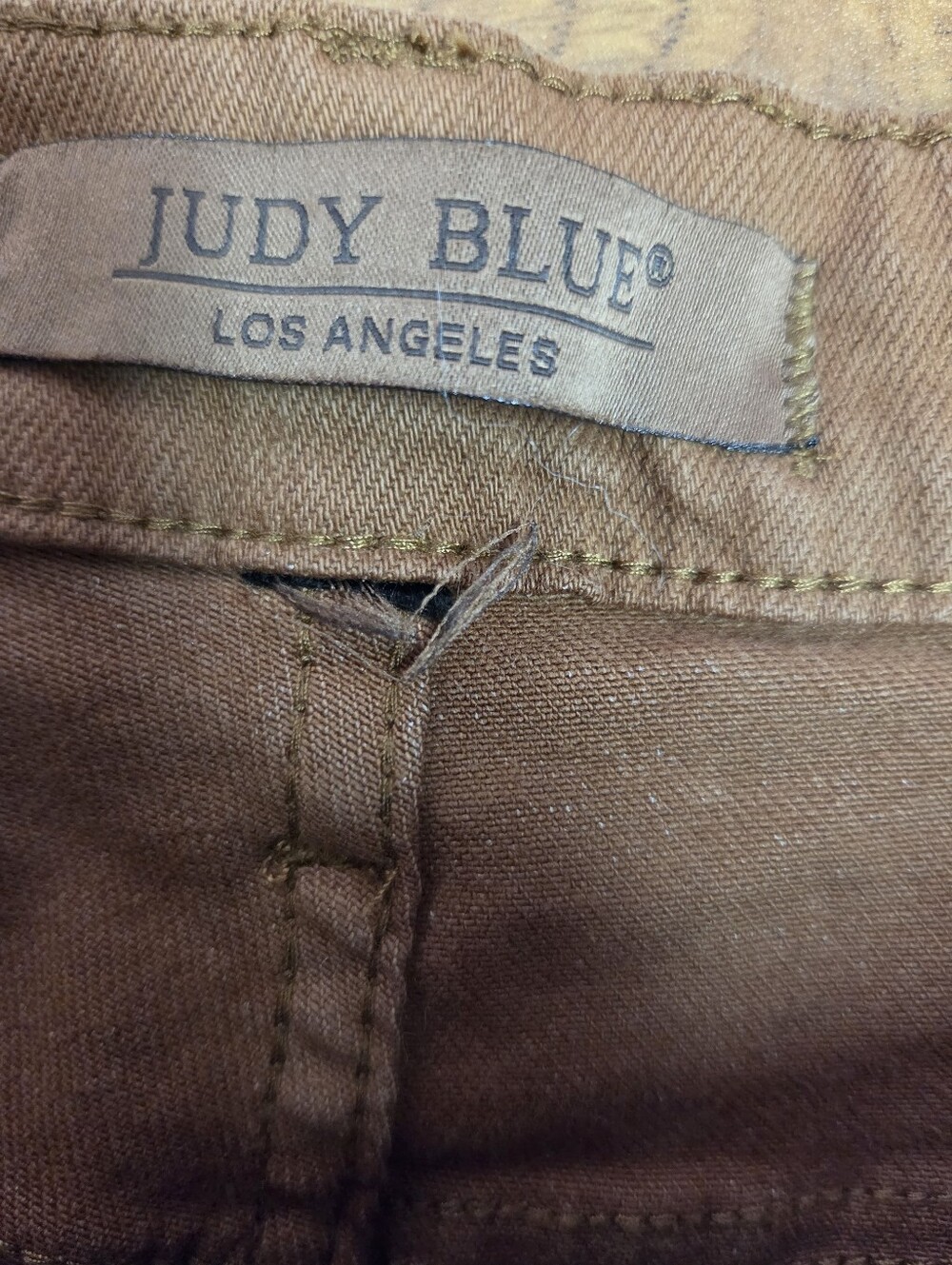 Judy Blue Rust Brown Denim Shorts Size 18W - Picture 5 of 11